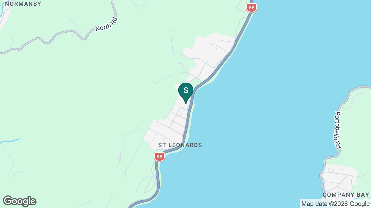 St Leonard's School (Dunedin) static school zone map