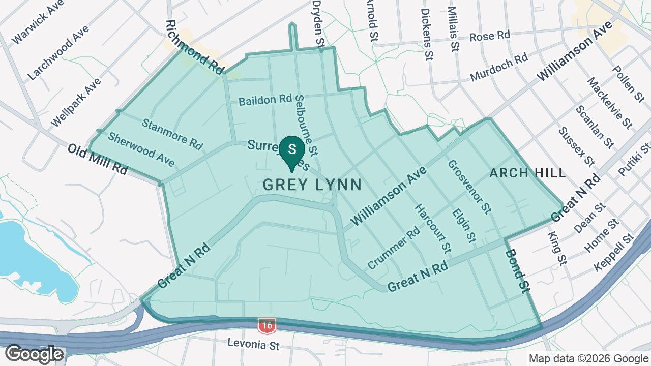 Grey Lynn School static school zone map