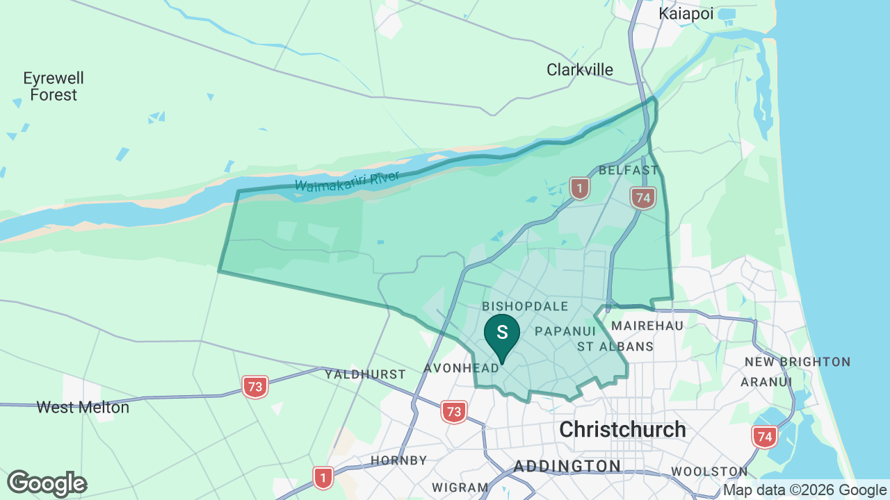 Christ The King School (Burnside) static school zone map