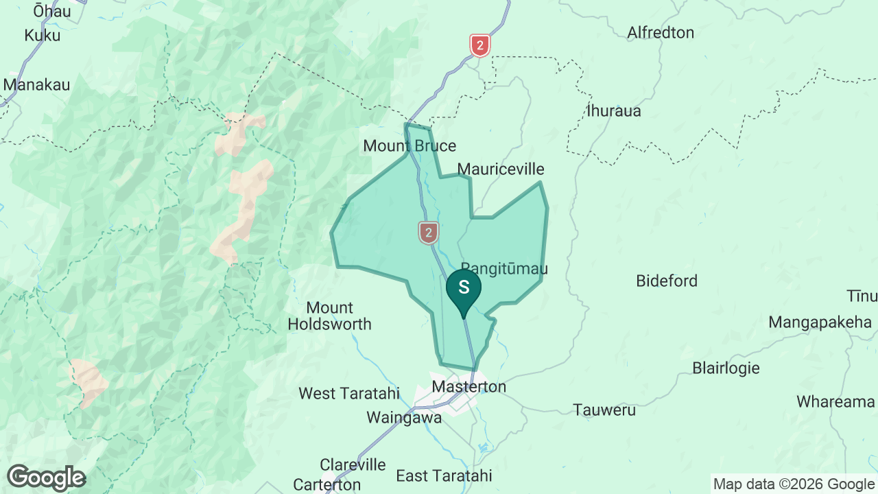 Ōpaki School static school zone map