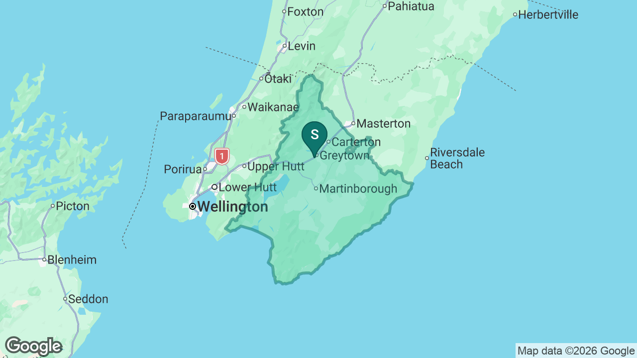 Kuranui College static school zone map