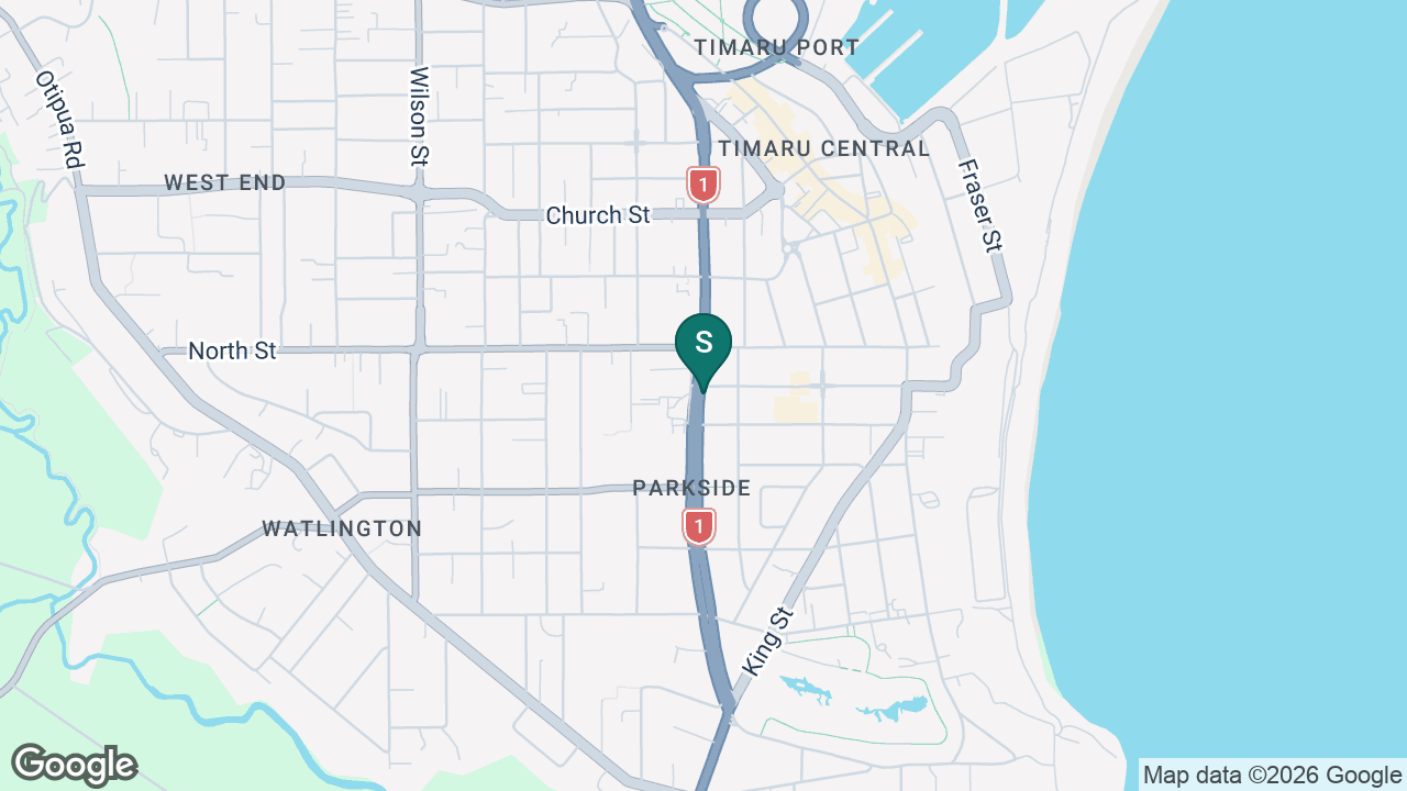 Sacred Heart School (Timaru) static school zone map