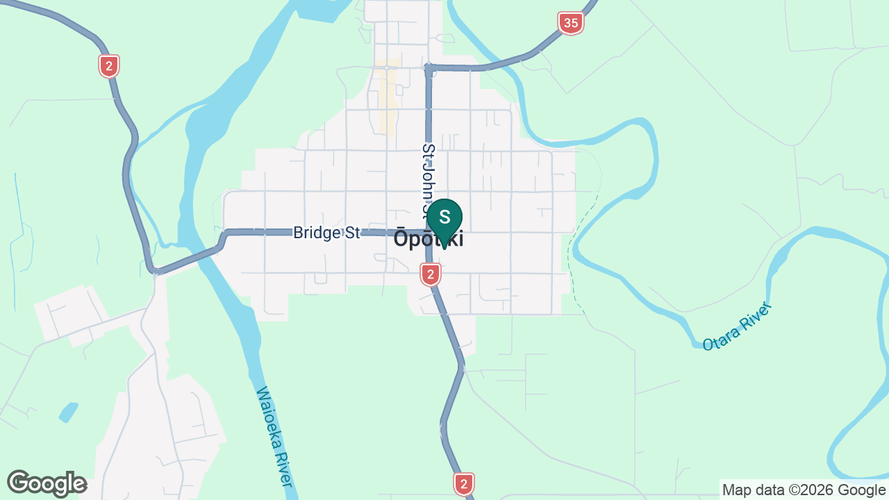 Opotiki College static school zone map
