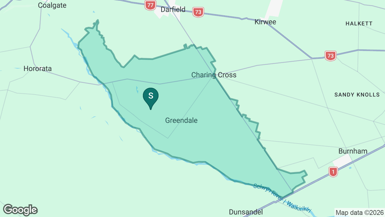 Greendale School static school zone map
