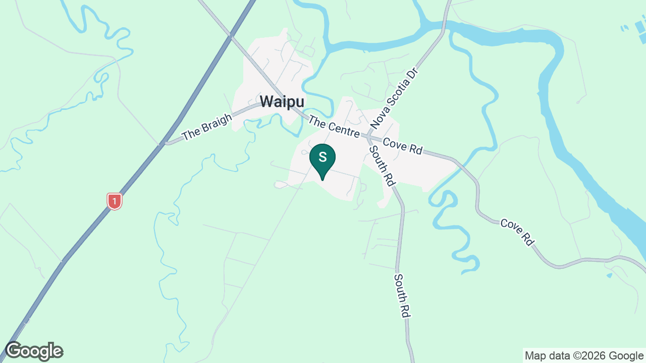 Waipu School static school zone map