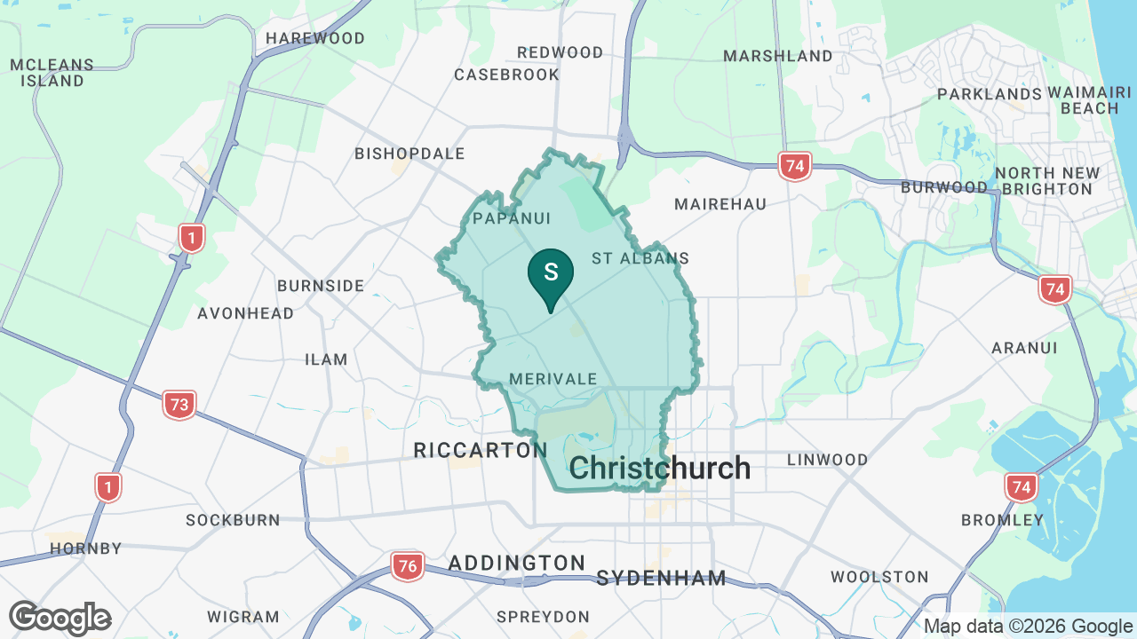 He Tīwai Mātauranga Heaton Normal Intermediate static school zone map