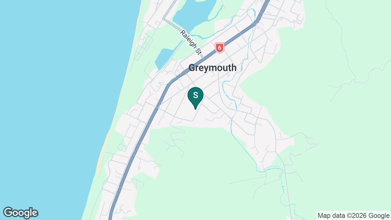 Greymouth Main School static school zone map