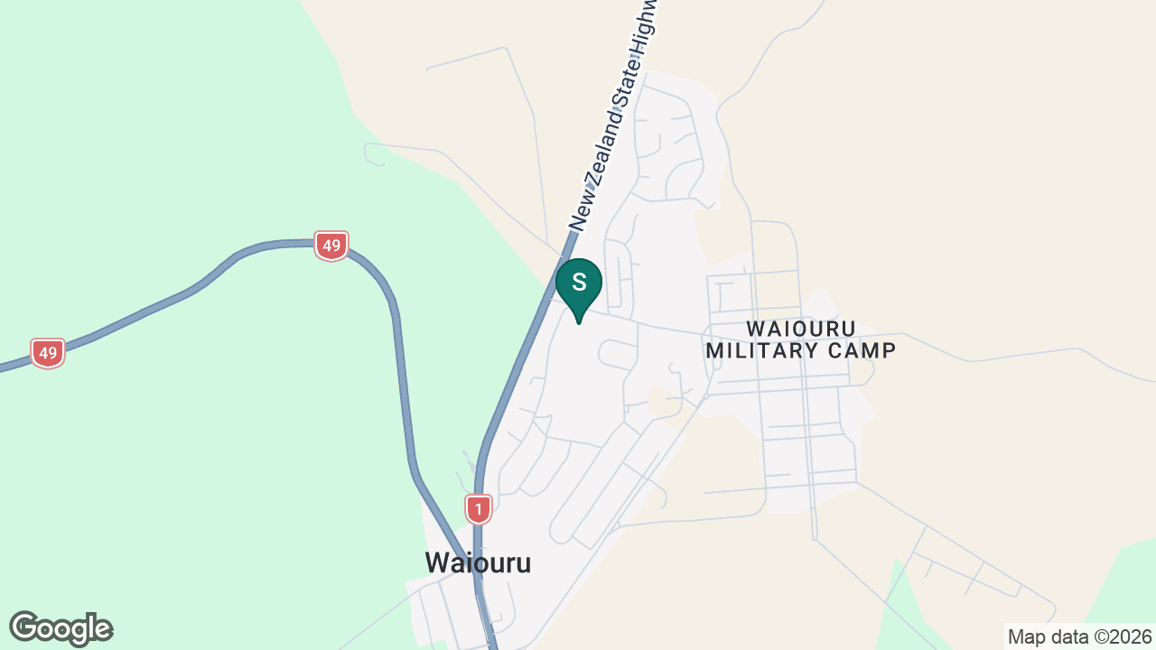 Waiouru School static school zone map