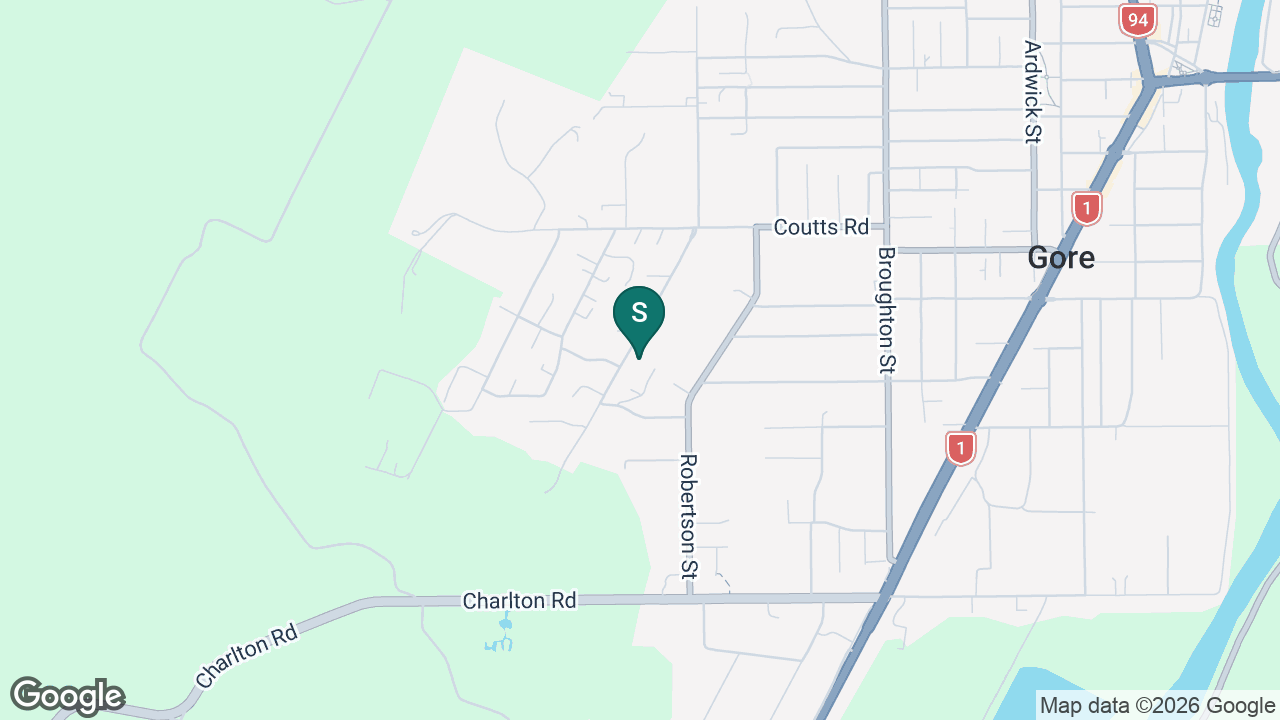 St Peter's College (Gore) static school zone map