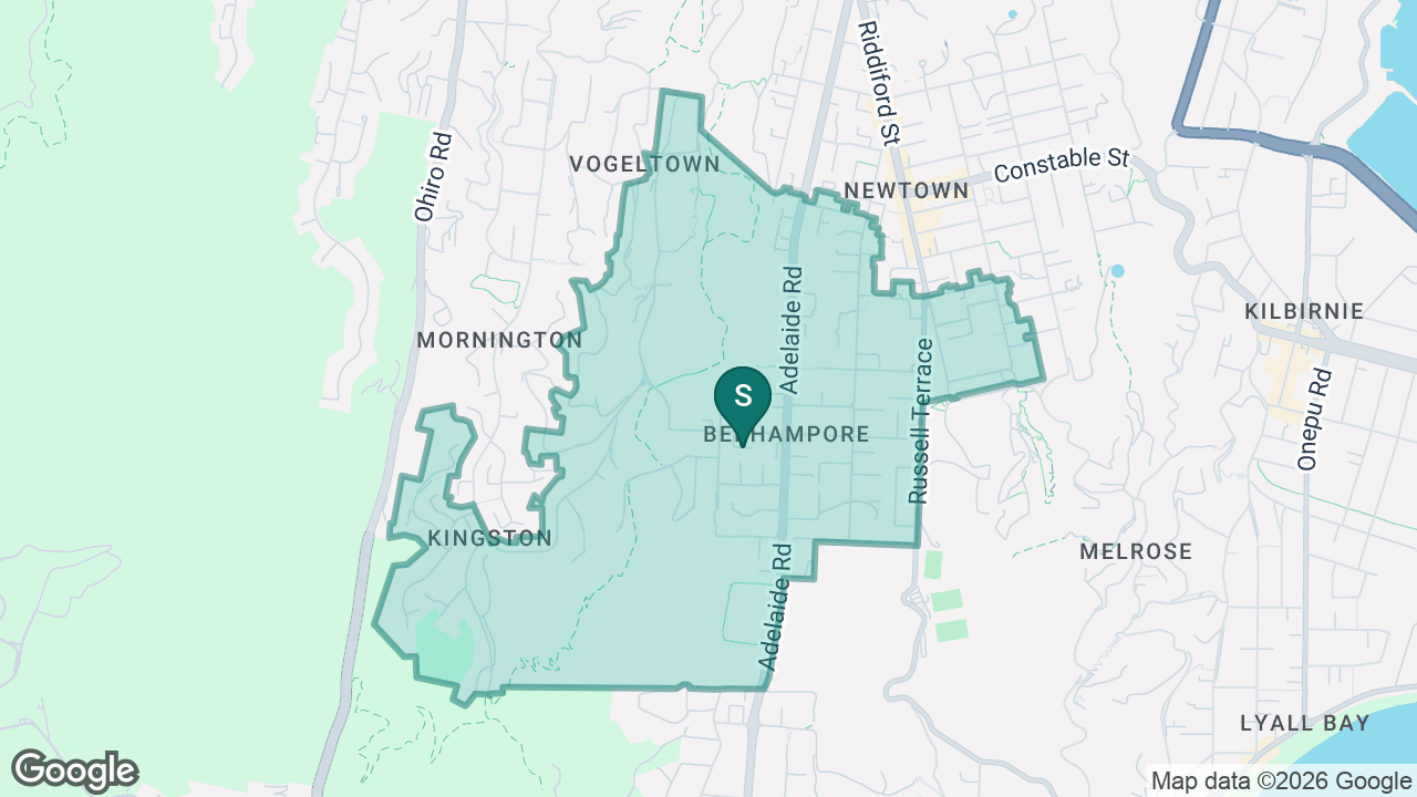Berhampore School static school zone map