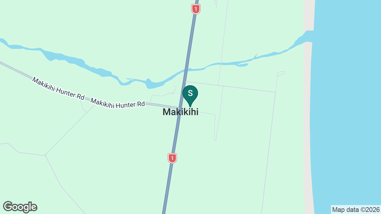 Makikihi School static school zone map