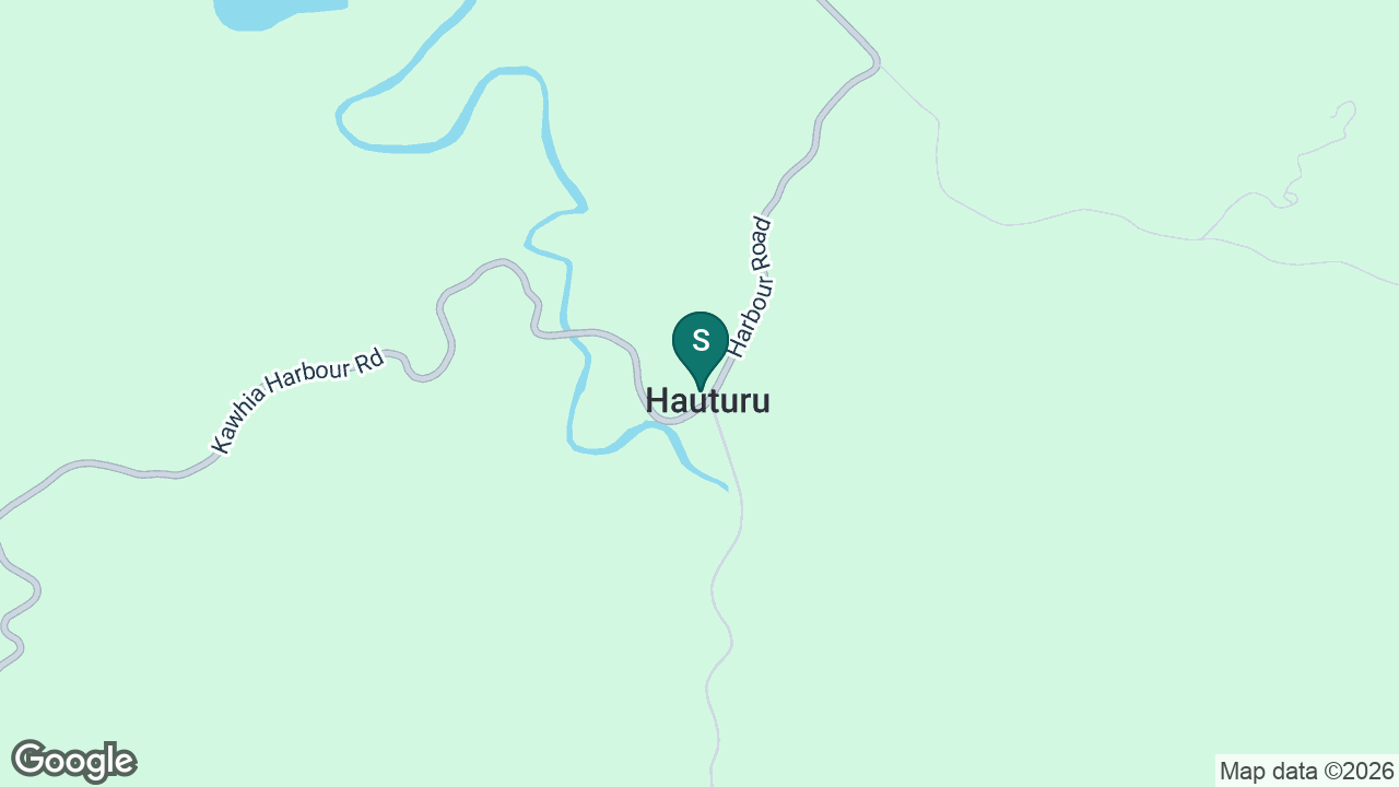 Hauturu School static school zone map