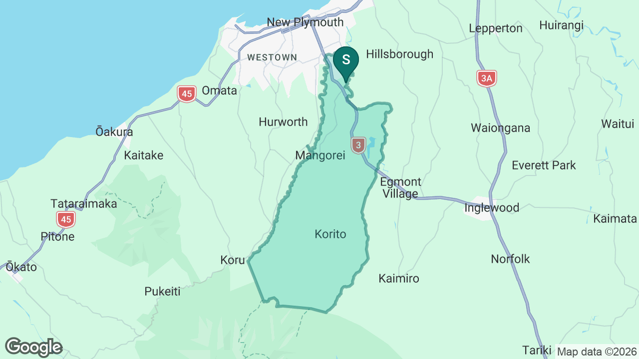 Mangorei School static school zone map