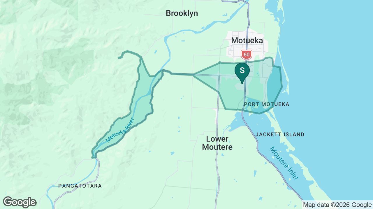 Motueka South School static school zone map