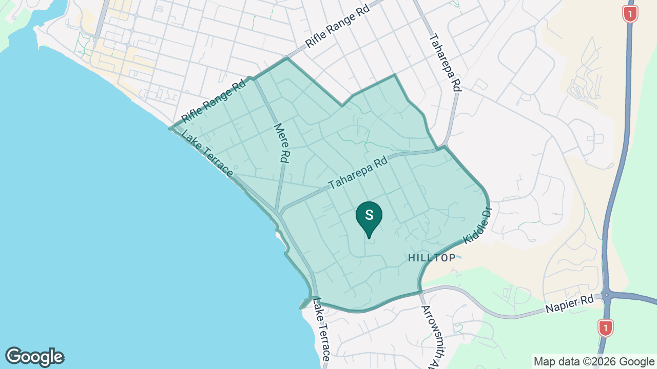 Hilltop School static school zone map
