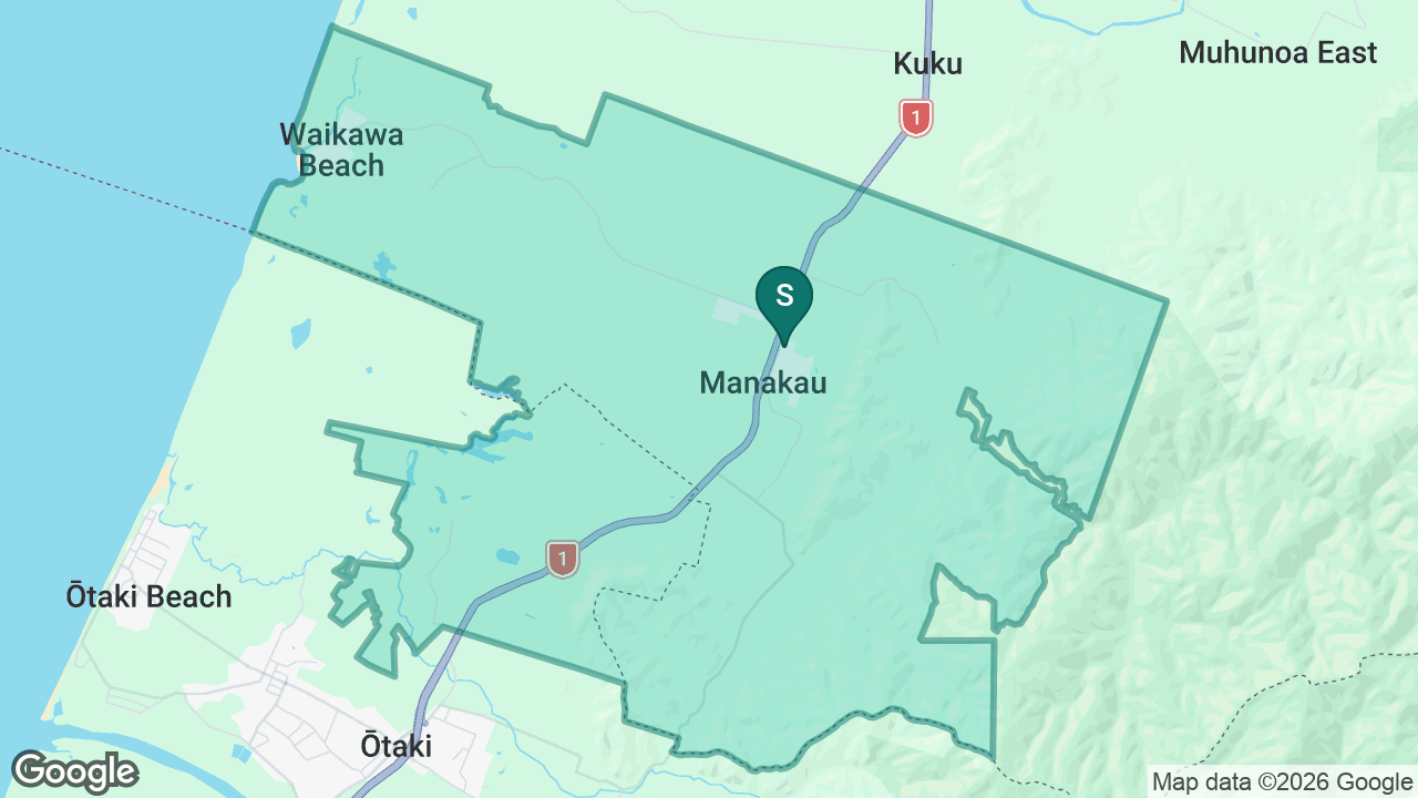 Manakau School static school zone map