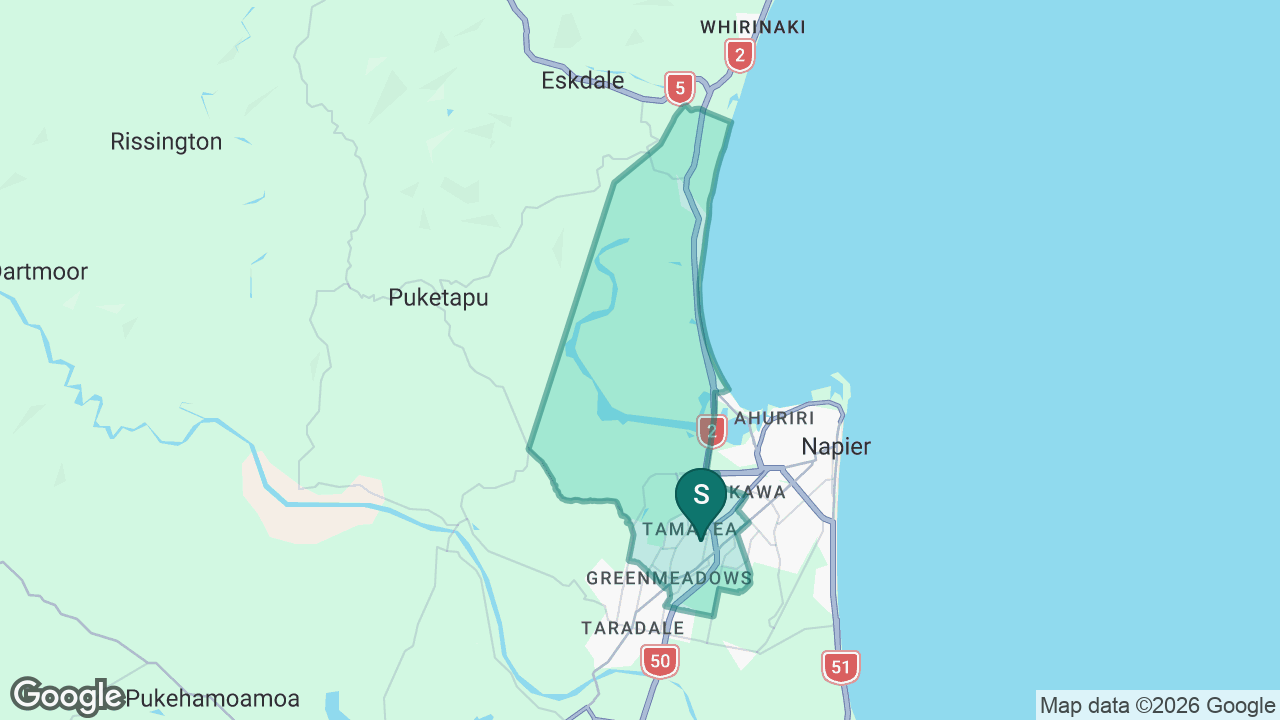 Tamatea Intermediate static school zone map