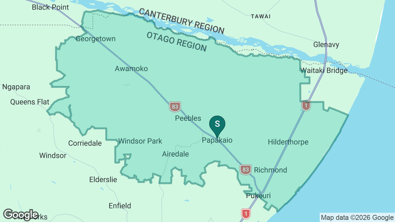 Papakaio School static school zone map
