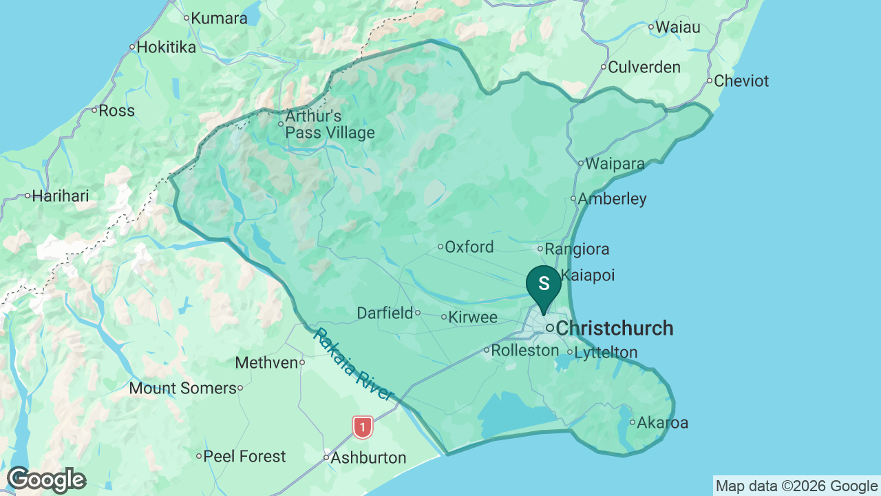Christchurch Adventist School static school zone map