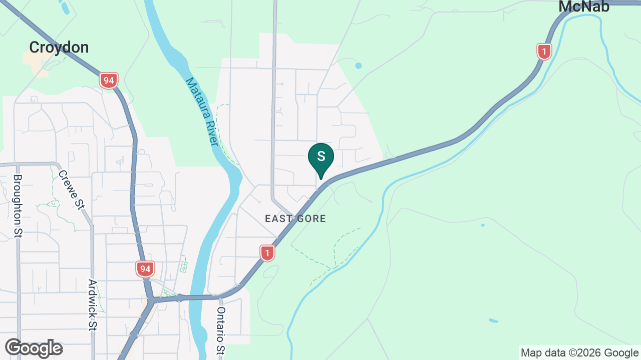 East Gore School static school zone map