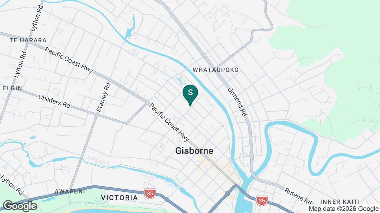 Turanganui-A-Kiwa Activity Centre static school zone map