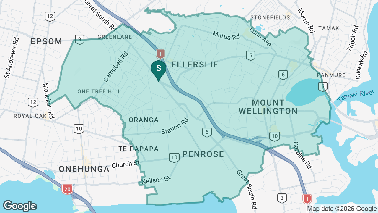 One Tree Hill College static school zone map