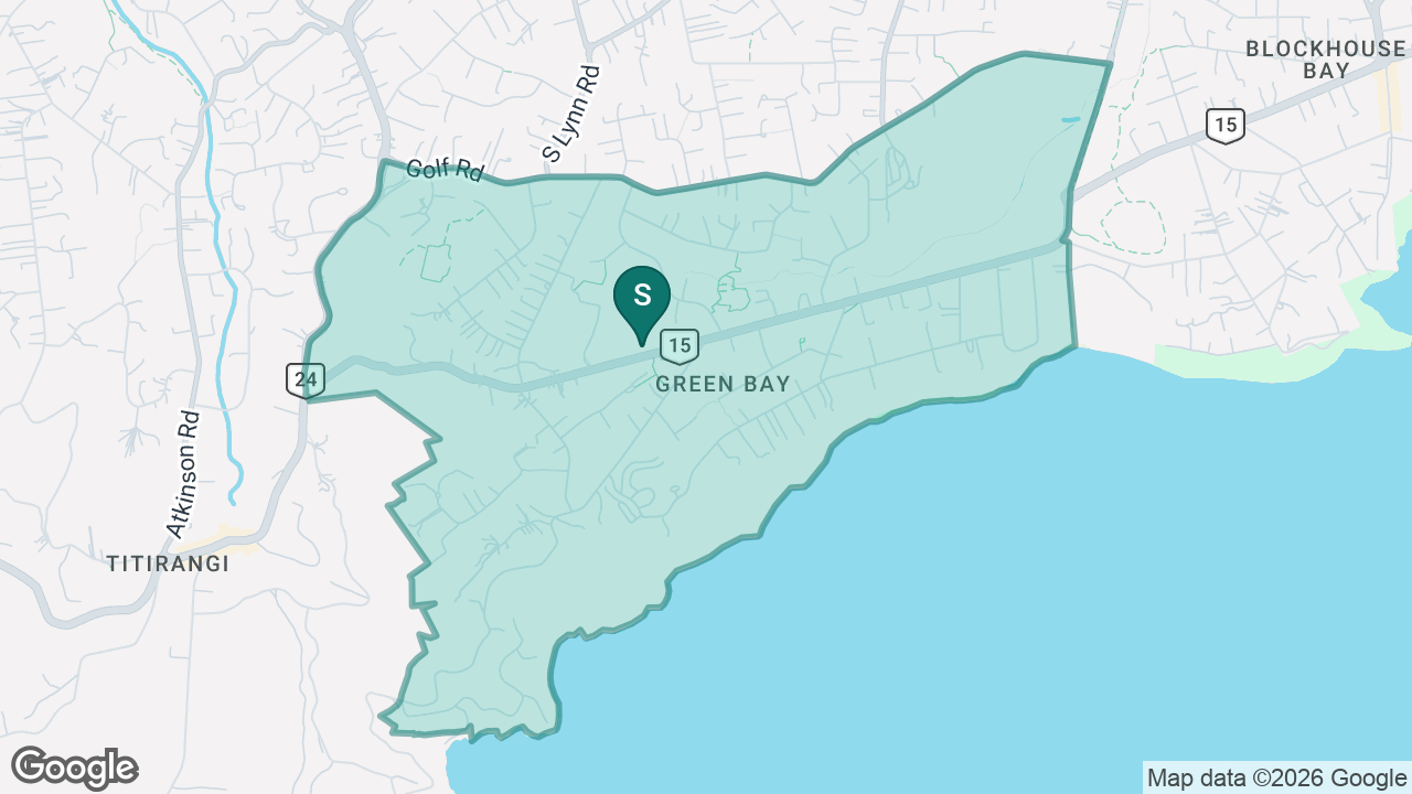 Green Bay Primary School static school zone map
