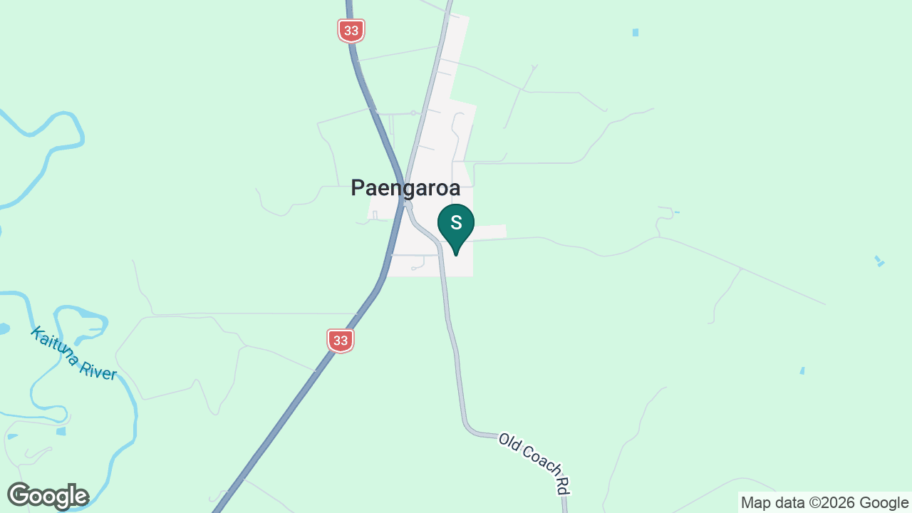 Paengaroa School static school zone map