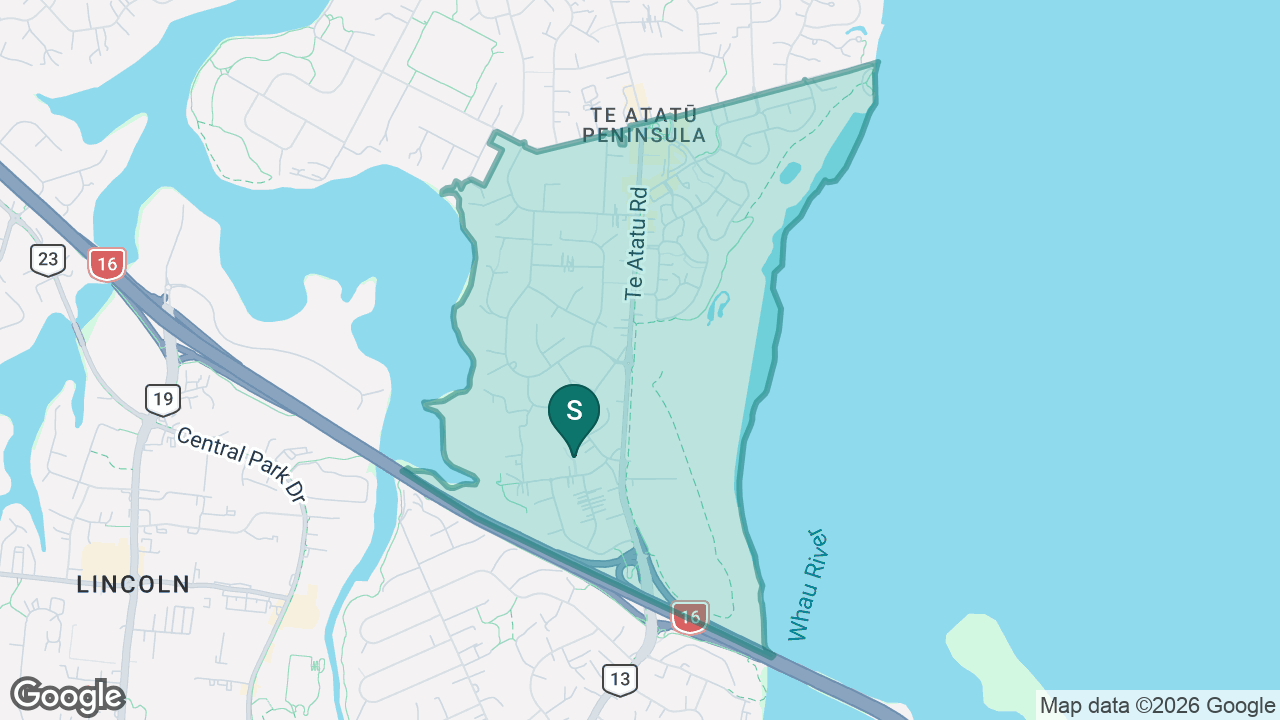 Rutherford School static school zone map
