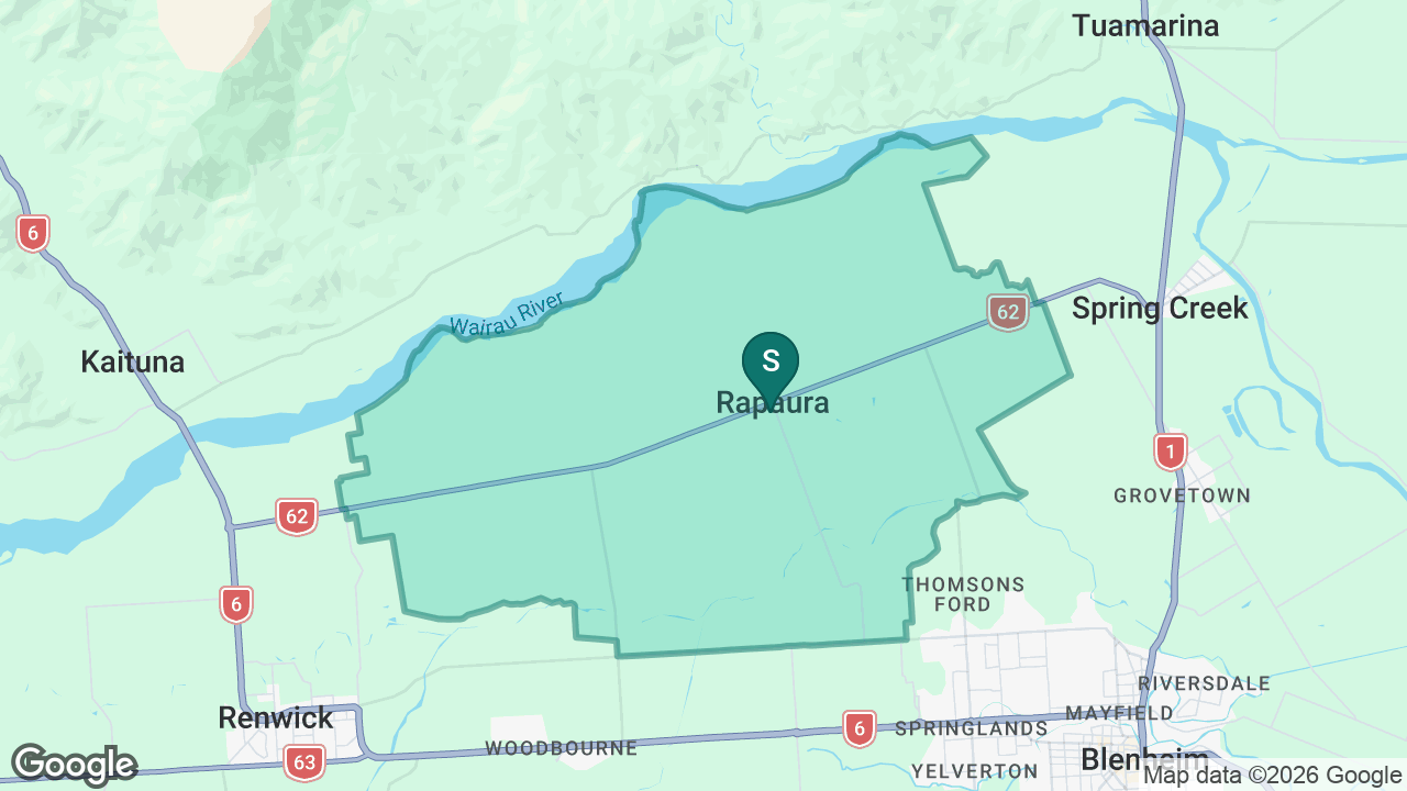 Rapaura School static school zone map