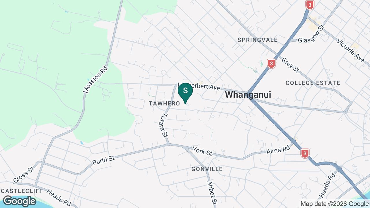 Te Kura Waenga O Rutherford | Rutherford Intermediate School static school zone map