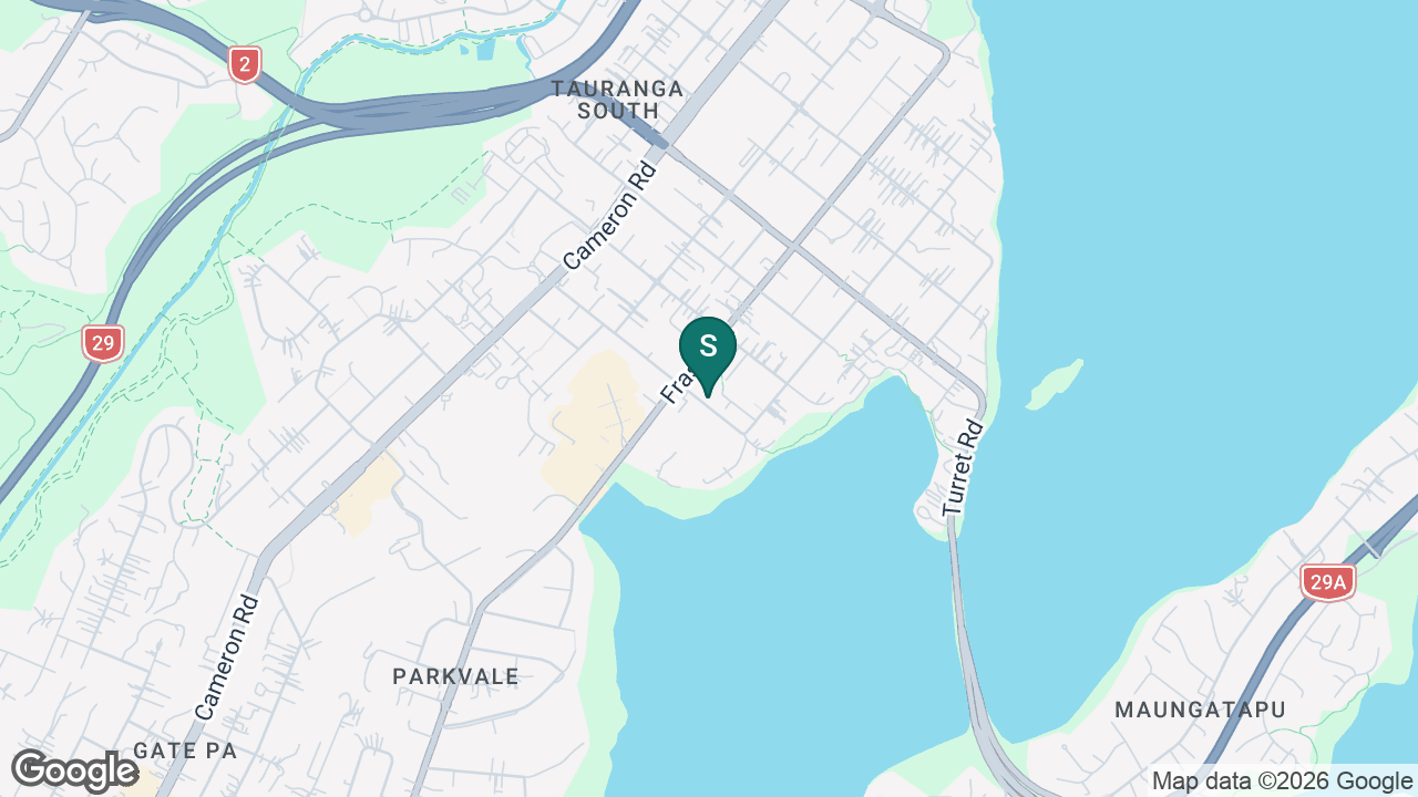 Tauranga Special School static school zone map
