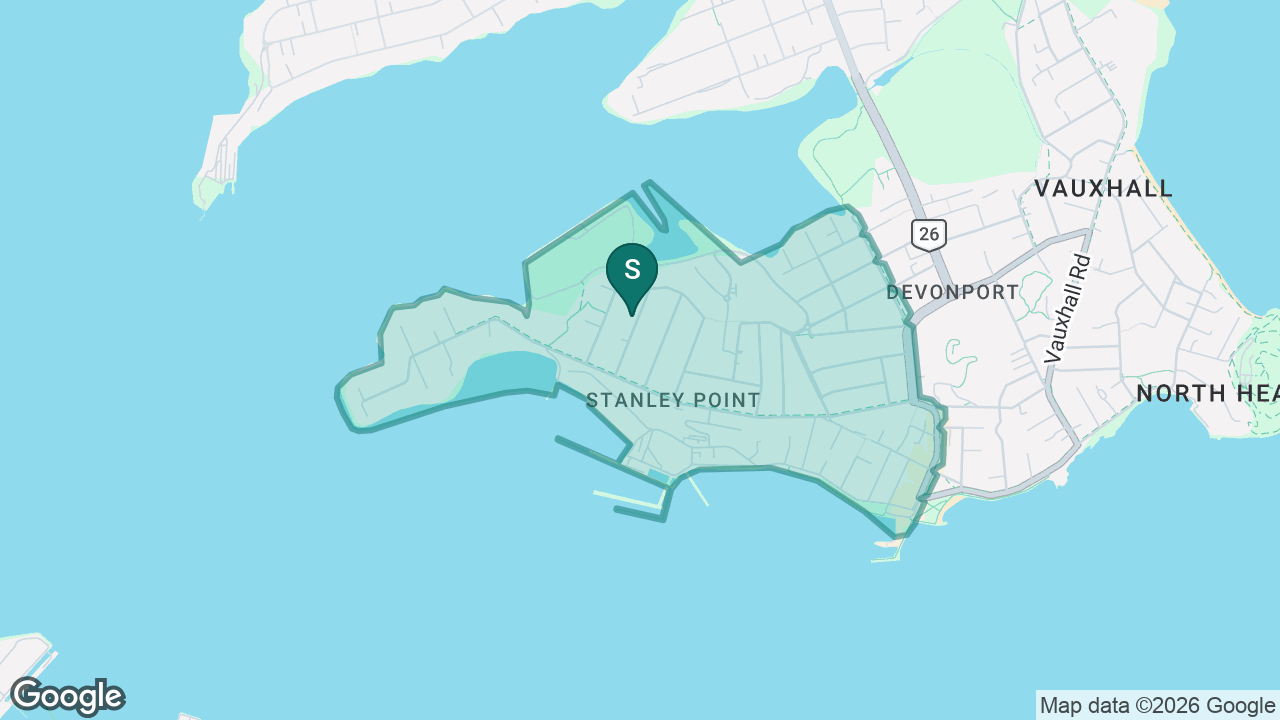 Stanley Bay School static school zone map