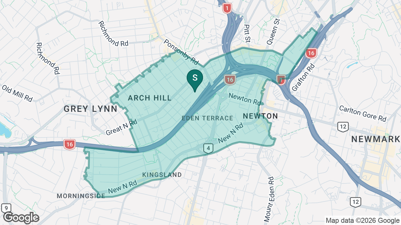 Newton Central School static school zone map