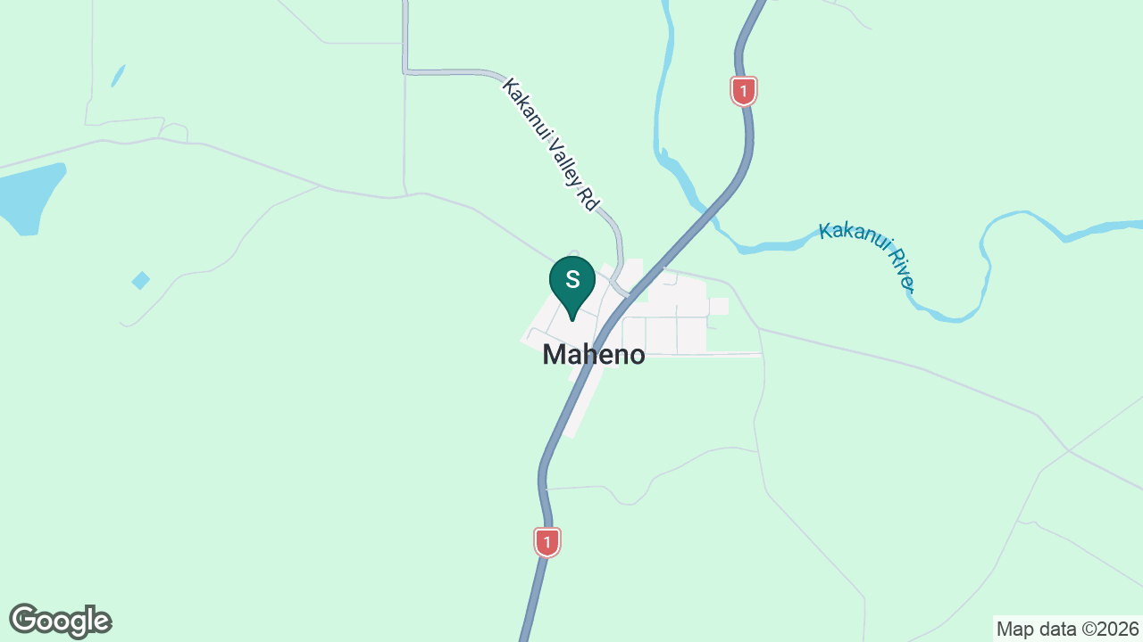 Maheno School static school zone map