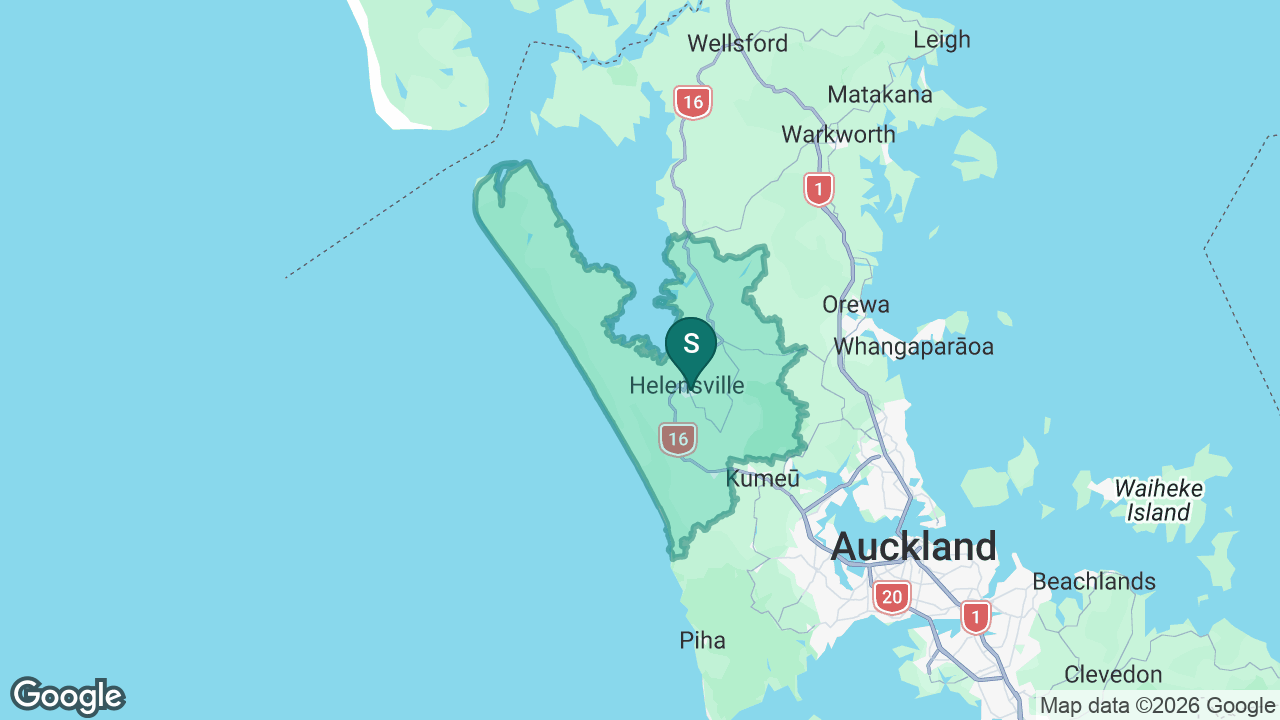 Kaipara College static school zone map