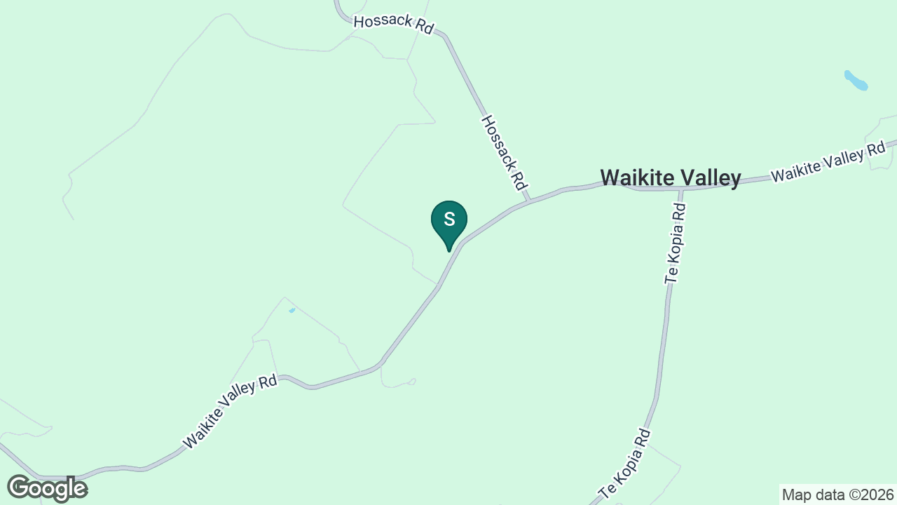 Waikite Valley School static school zone map