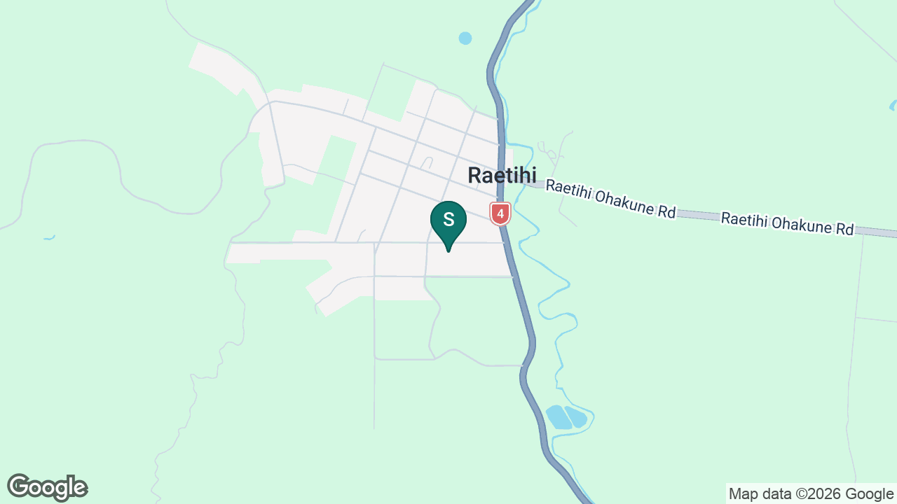 Raetihi Primary School static school zone map