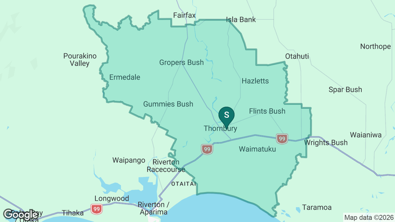 Thornbury School static school zone map