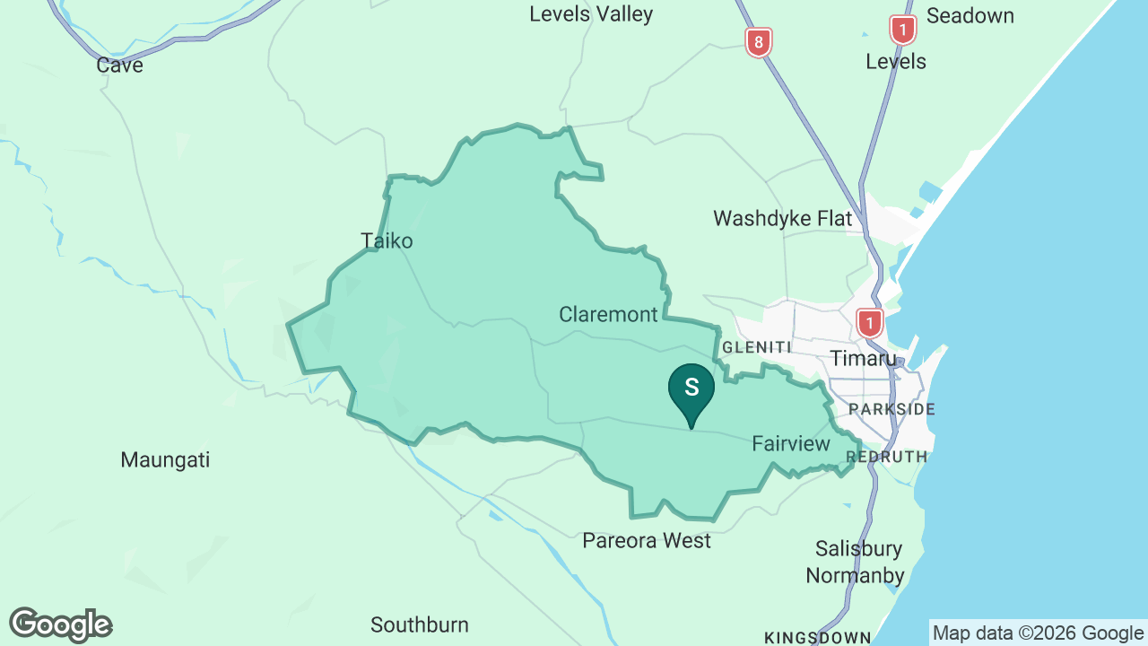 Barton Rural School static school zone map