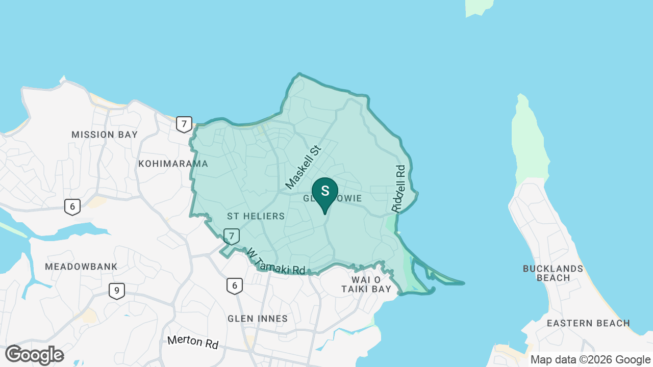 Glendowie College static school zone map