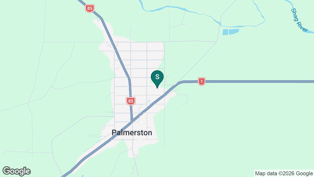 Palmerston School static school zone map