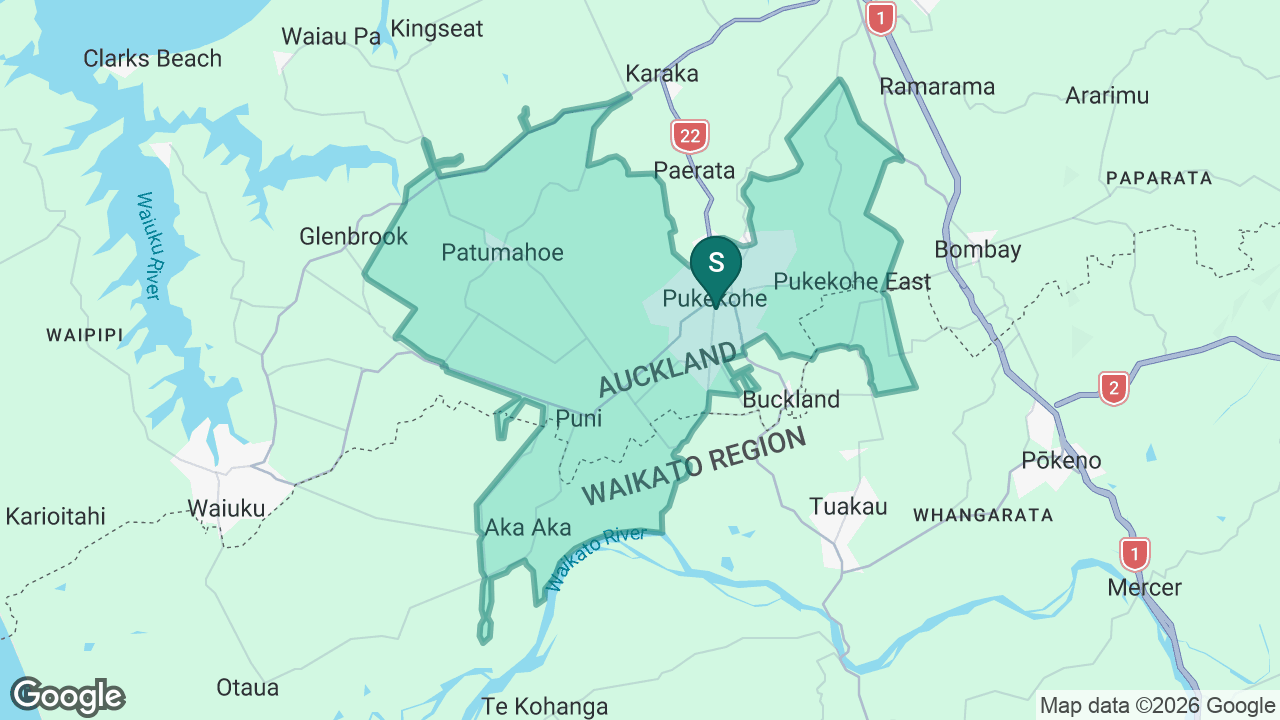 Pukekohe Intermediate static school zone map