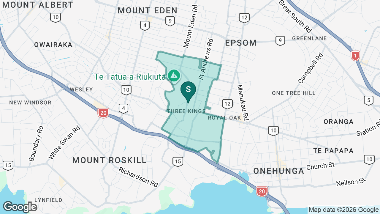 Three Kings School static school zone map