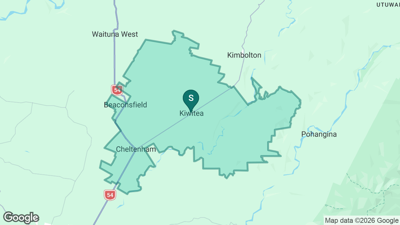 Kiwitea School static school zone map
