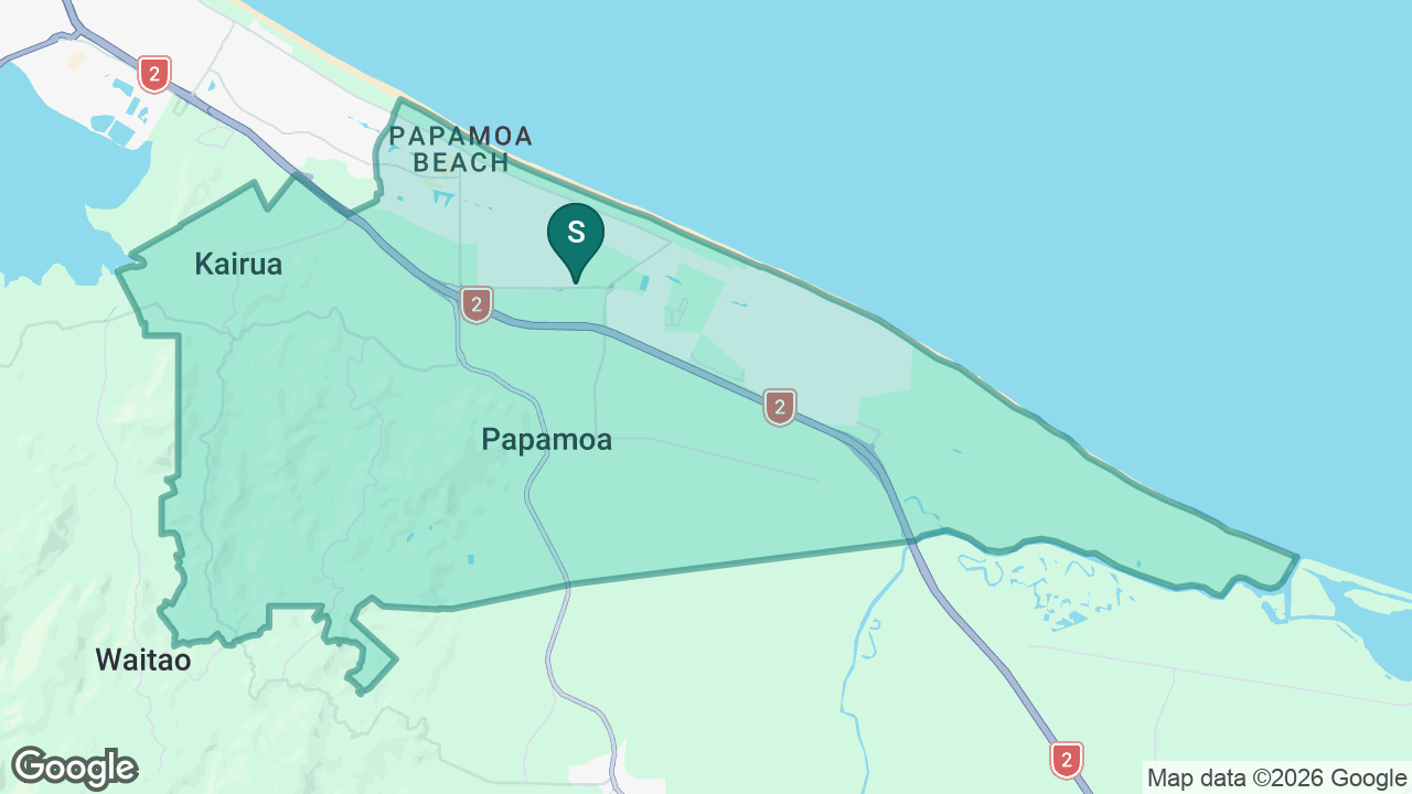 Papamoa College static school zone map