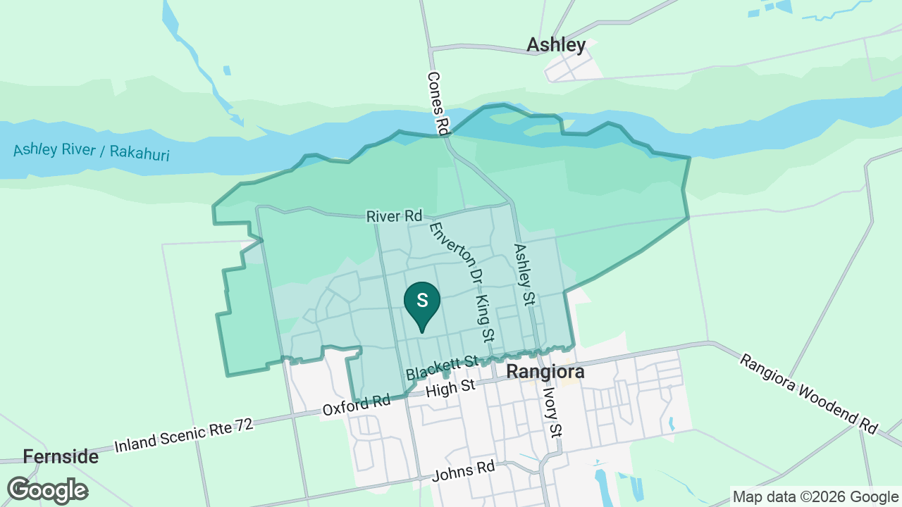 Tūtira Ashgrove School static school zone map
