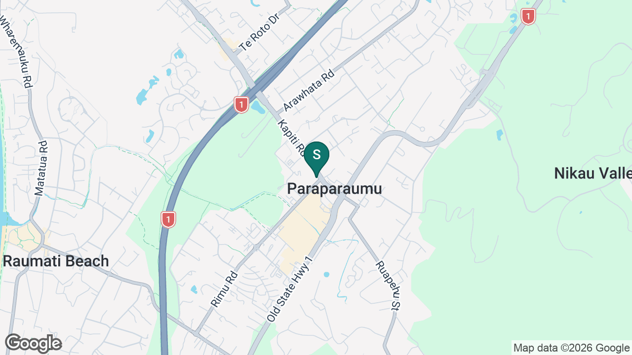 Kapiti School static school zone map