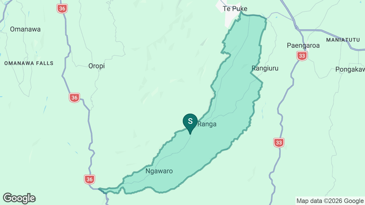 Te Ranga School static school zone map