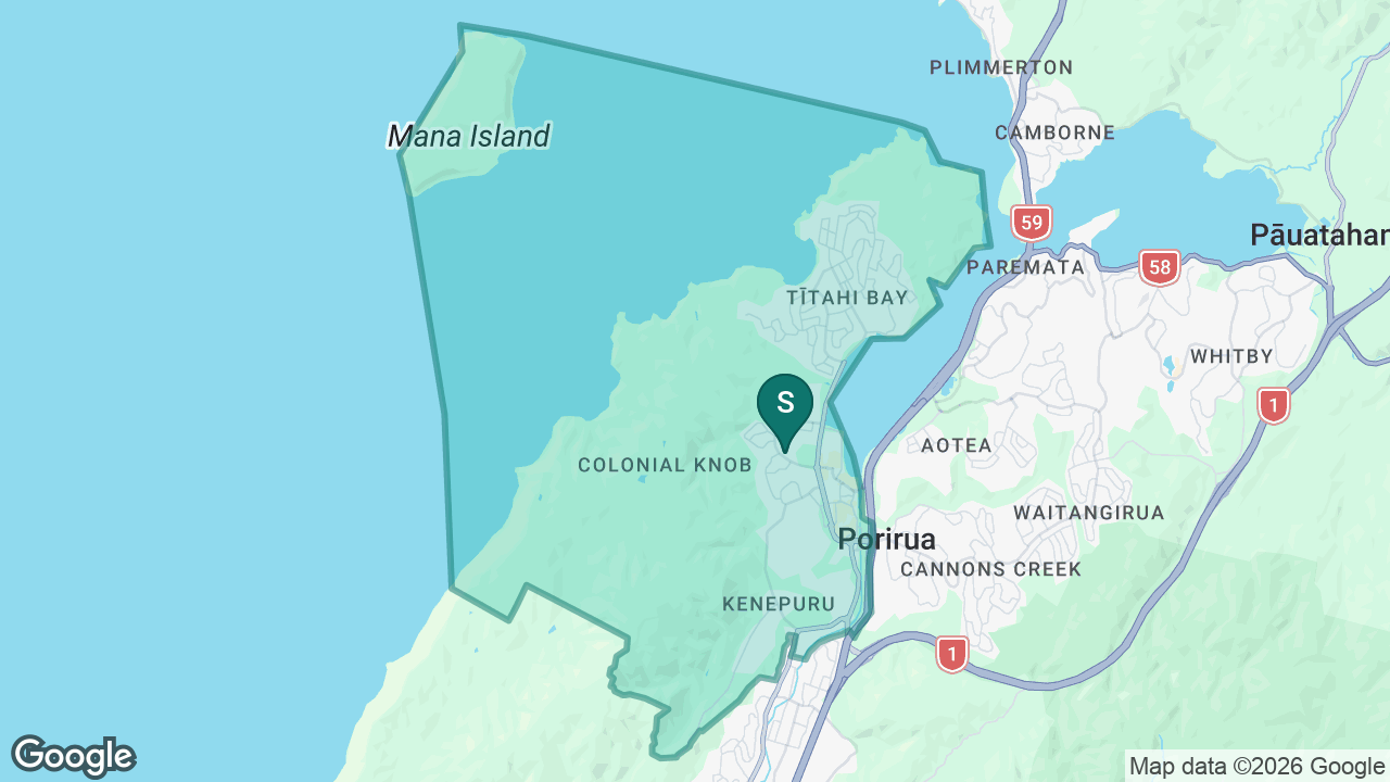 Mana College static school zone map